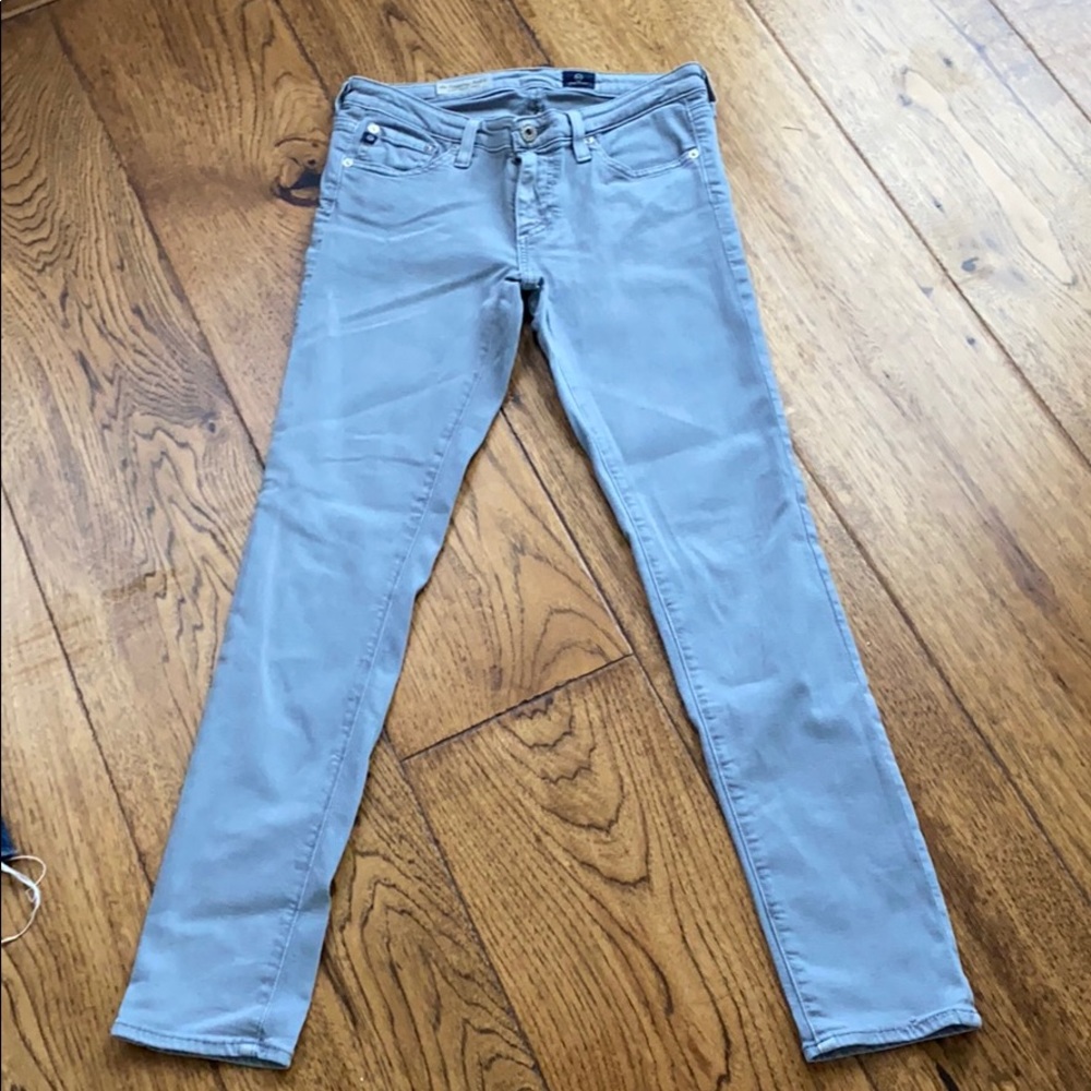 AG distressed jeans gray